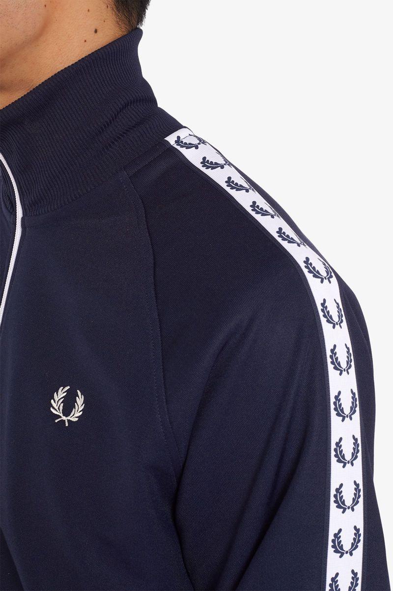 Geaca Barbati Fred Perry Taped Track Gri Inchis Albastri | RO 1258YXFU